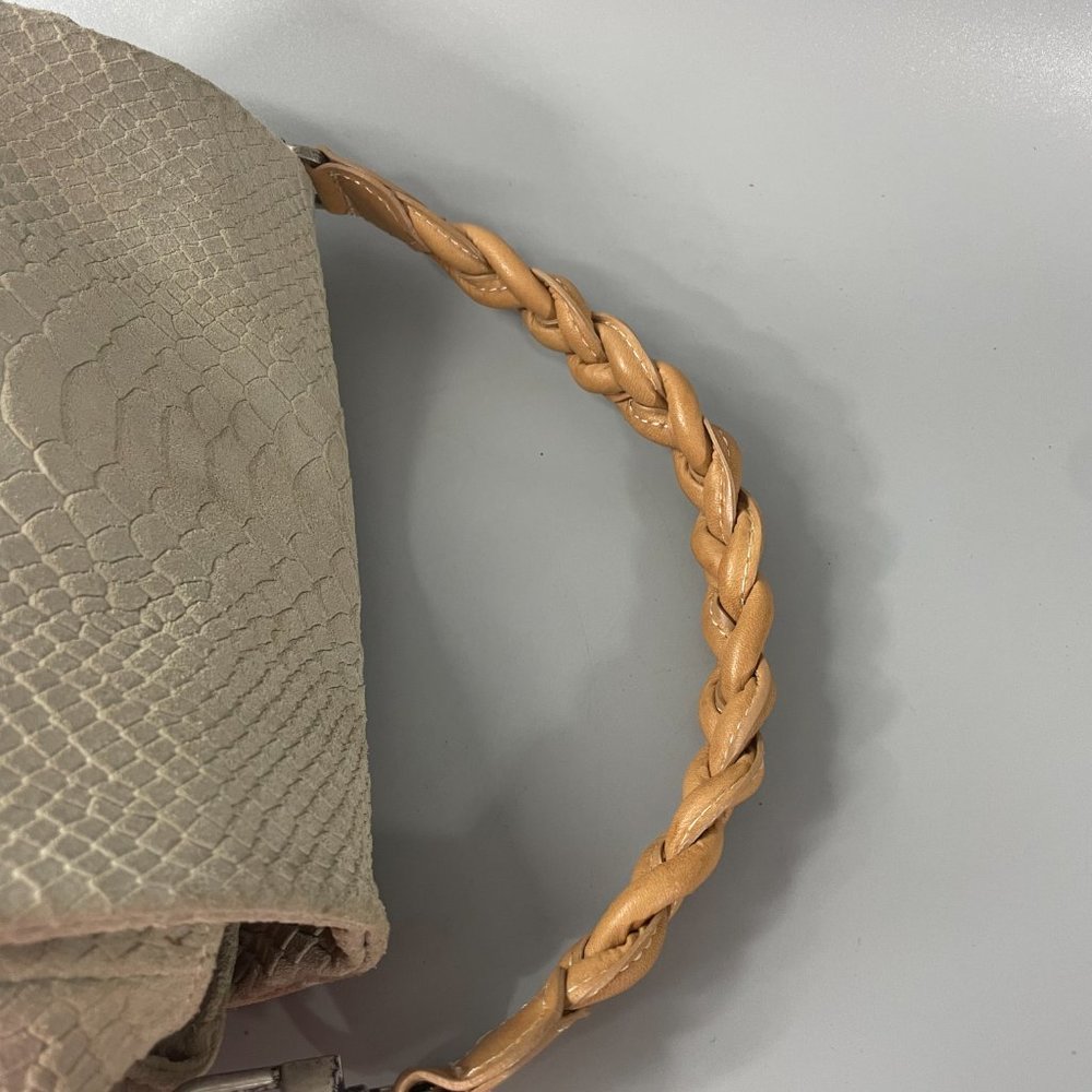 Aphrs Capri Python Print Suede Small Hobo Bag - image 7